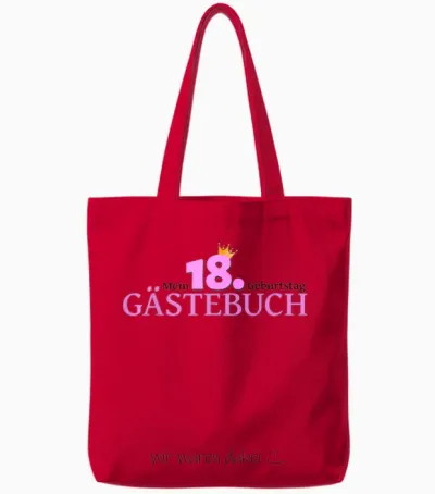 18th Birthday Boy Girl 18 Years 2005 Funny Gift T-Shirt, White Tote Bags - Red