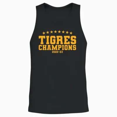 Champs Tigres Retro Unisex Tank Top - Black