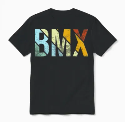 Bmx Retro Unisex T-Shirt - Black