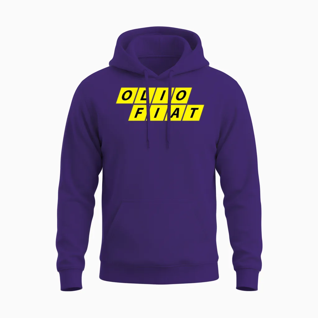 Olio Fiat Unisex Hoodie in Purple