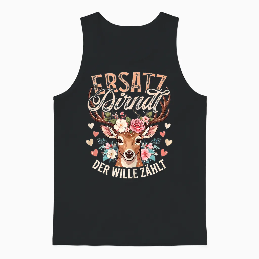 Trachtenshirt Damen Dirndl Shirt Passend Für Oktoberfest Unisex Tank Top in Black