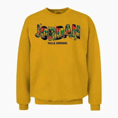 Jordan Yalla Jordan Football Fan 2026 Pride Unisex Sweatshirt - Gold