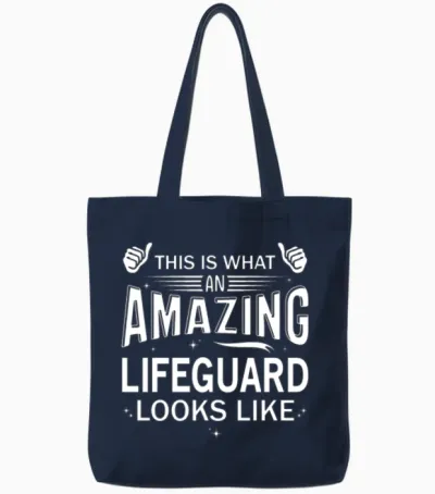 Amazing Lifeguard Tote Bags - Navy