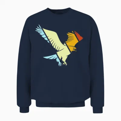 Eagle Retro Unisex Sweatshirt - Navy