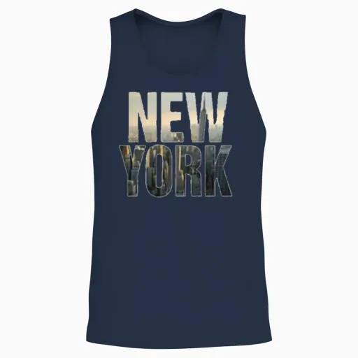 New York Unisex Tank Top - Navy