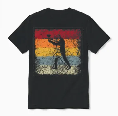 Paintball Retro Unisex T-Shirt - Black