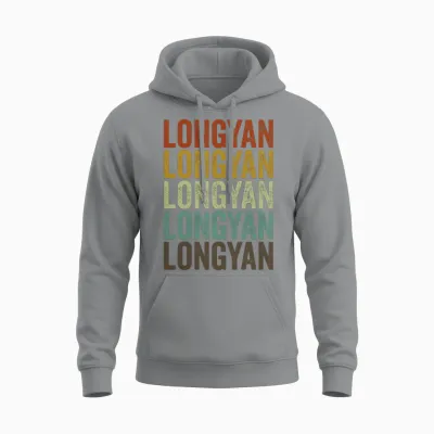 Longyan China Retro Vintage Unisex Hoodie - Sport Grey