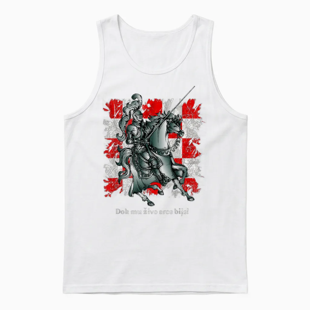 Kroatien Hrvatski Vitez Hrvatska Zastava Unisex Tank Top in White