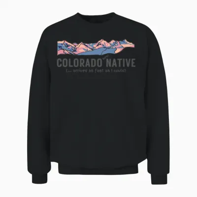 Colorado Near Native - Full Color Unisex Sweatshirt - Black