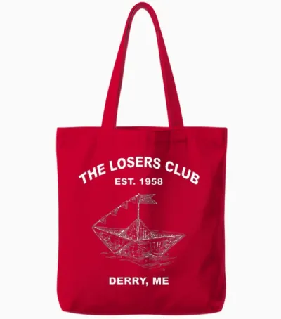Der Club Der Verlierer, Est. 1958 Derry, Me Apparel Tote Bags - Red