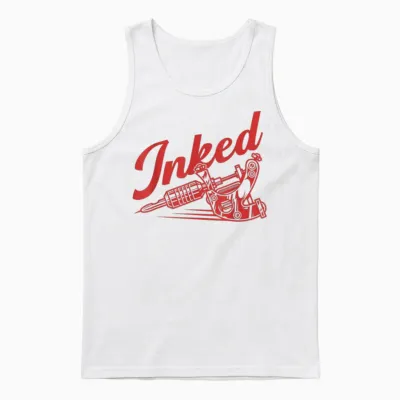 Inked Tattoos Spruch Geschenk Tattoowiererin Tattoowierer Ge Unisex Tank Top - White