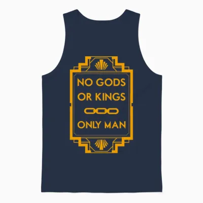 No Gods or Kings Only Man Unisex Tank Top - Navy