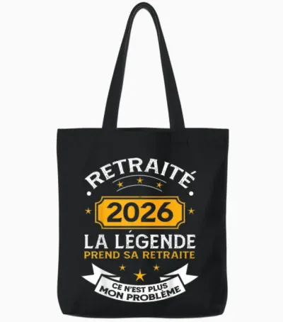 Retired 2026 Men's Legend Retires Tote Bags - Black