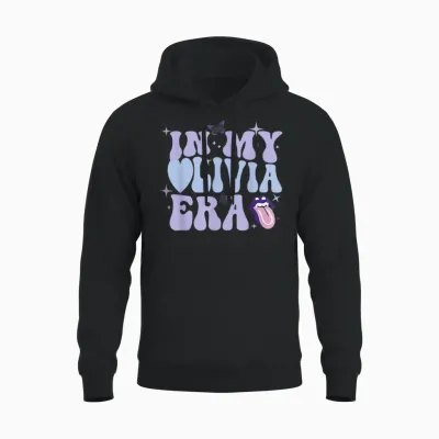 Retro in My Olivia Era for Men Women Unisex Hoodie - Black