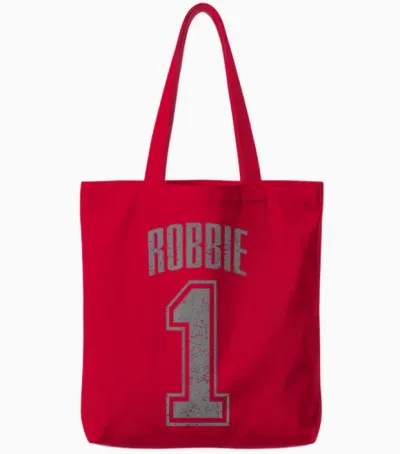Robbie Supporter Number 1 Größter Fan Tote Bags - Red