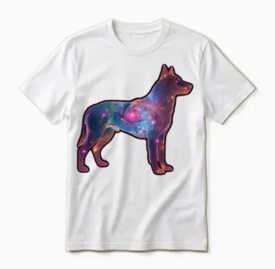 Cosmic Dog Unisex T-Shirt - White