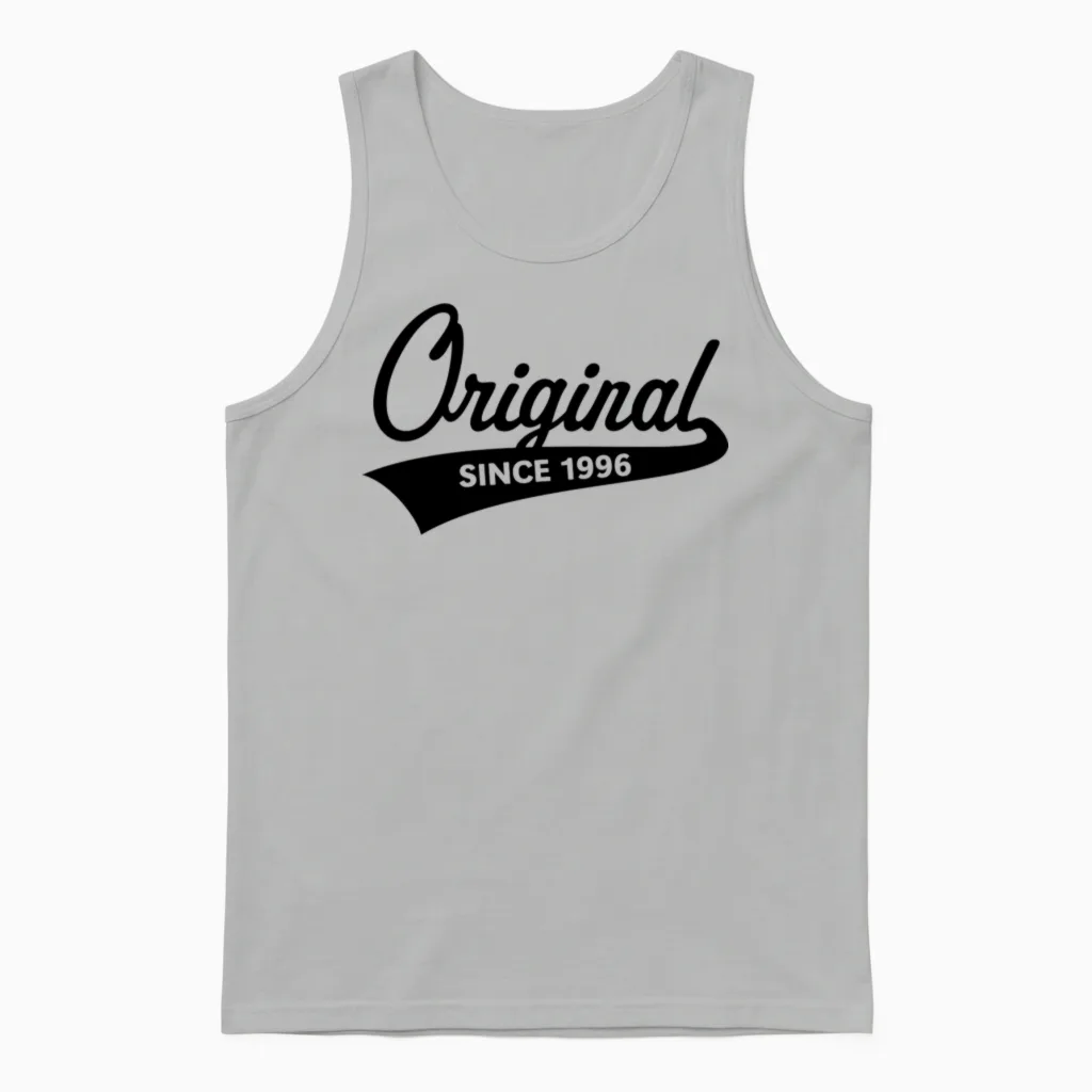 Original Since 1996 (year of Birth, Birthday / B) Unisex Tank Top in Ash
