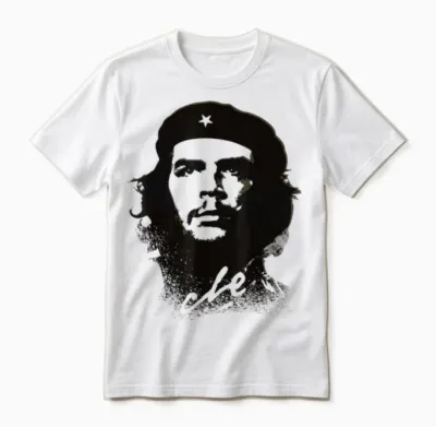 Che Guevara Revolution Rebel Cuba T-Shirt, Green, S Unisex T-Shirt - White