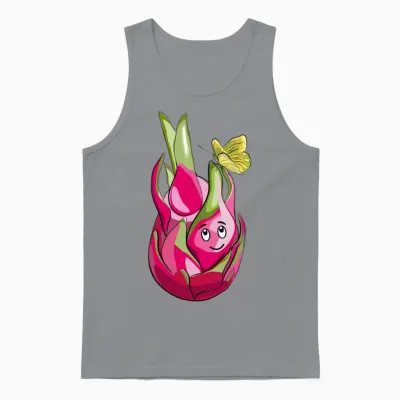 Funny Dragonfruit Unisex Tank Top - Sport Grey
