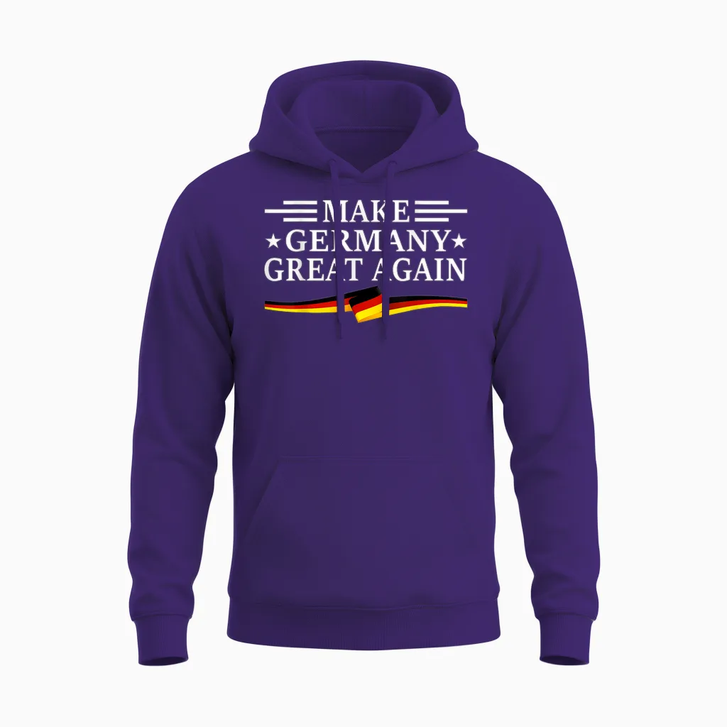 Make Germany Great Again Design Slogan Heimat Deutschland Unisex Hoodie in Purple
