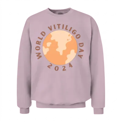 World Vitiligo Day 2024 Unisex Sweatshirt - Light Pink