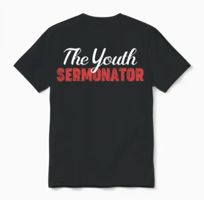 The Youth Sermonator Funny Youth Pastor Teen Unisex T-Shirt - Black