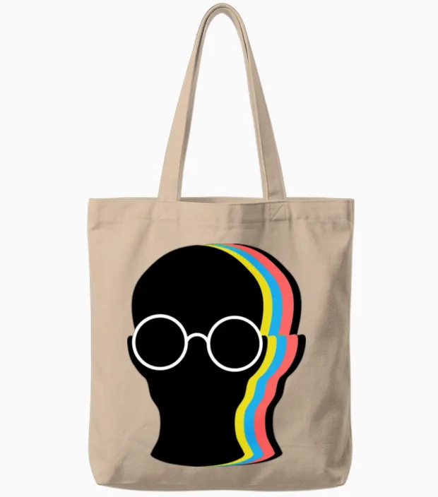 Funny Adult Tote Bags in Natural
