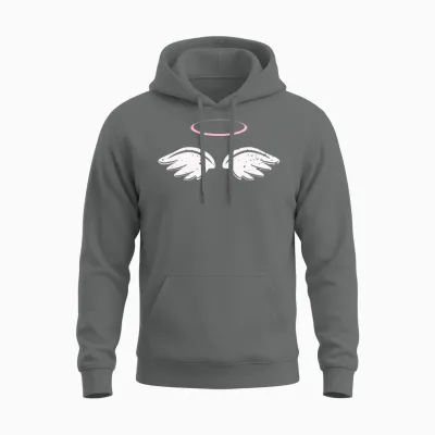 Angel Angel Wings Halo Innocent Costume Children Unisex Hoodie - Graphite Heather