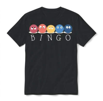 Bingo Unisex T-Shirt - Black