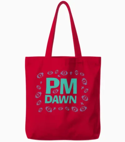 1990s 1991 Pm Dawn Utopian Experience Tote Bags - Red