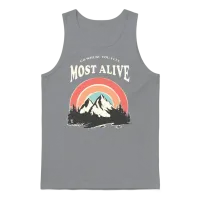 Go Where You Feel Most Alive Unisex Tank Top - Sport Grey – 1