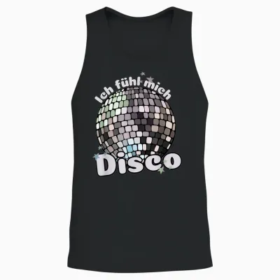 I Feel Disco Party Outfit Festival Outfit T-Shirt, Black, S Unisex Tank Top - Black