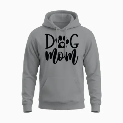 Dog Mom Unisex Hoodie - Sport Grey