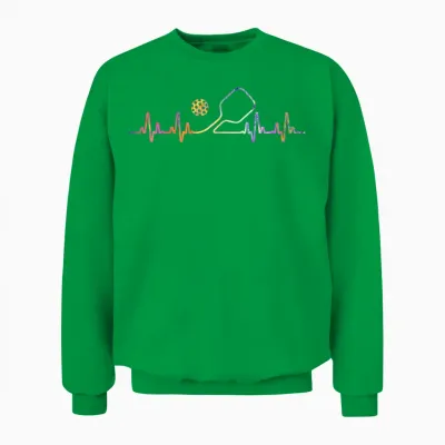 Pickleball Art for Men Women Pickle Ball Pickleball Lover Unisex Sweatshirt - Irish Green