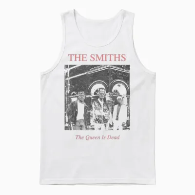 The Smiths the Queen Is Dead Salford Lads by Stephen Wright Unisex Tank Top - White