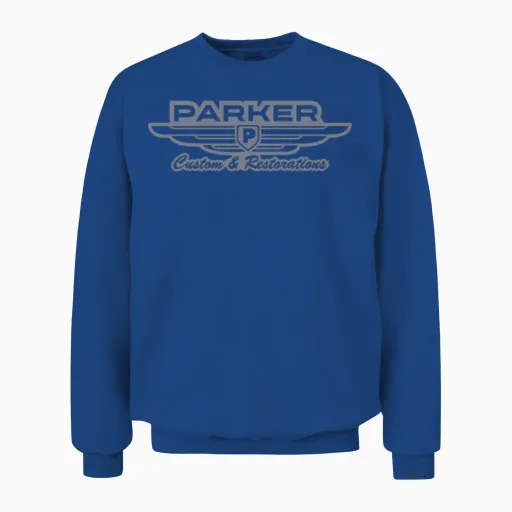 Parker Custom Restorations Unisex Sweatshirt in Royal
