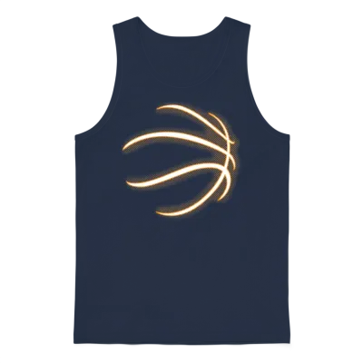 Funny Basketball Team Player Shirt Birthday Gift Unisex Tank Top - Navy