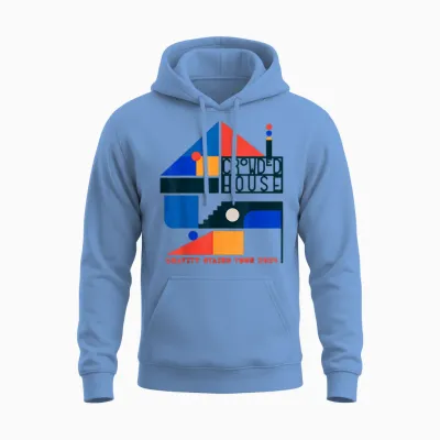 Crowded House – Gravity Stairs T-Shirt, Blue, S Unisex Hoodie - Carolina Blue