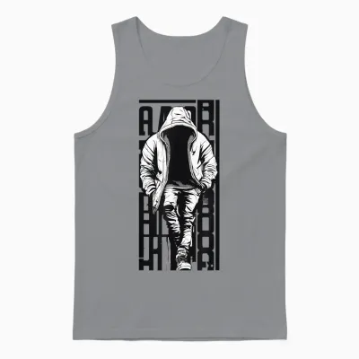 Rapper Graphic Tees Hip Hop T Shirt Streetwear Men Unisex Tank Top - Sport Grey