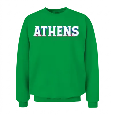 Retro - Athens Unisex Sweatshirt - Irish Green