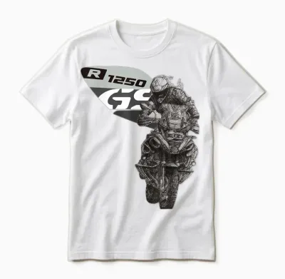 R 1250 Gs Adventure Bike Motorcycle Unisex T-Shirt - White