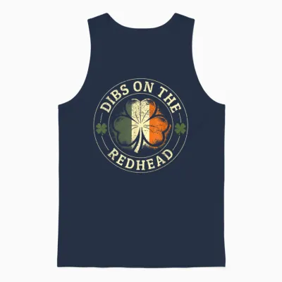 Dibs on the Redhead Shirt - Redhead Shirts for Men Unisex Tank Top - Navy