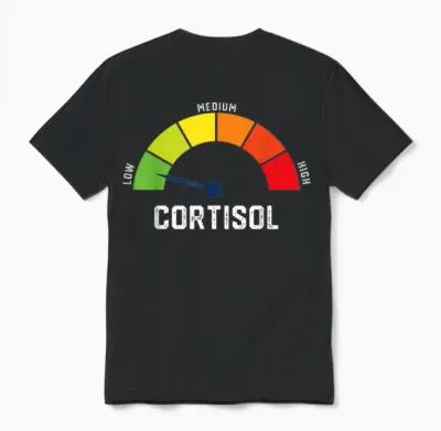 Low Cortisol Levels Meme Unisex T-Shirt - Black