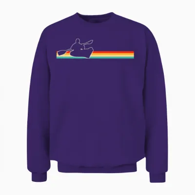 Canoe Retro Unisex Sweatshirt - Purple