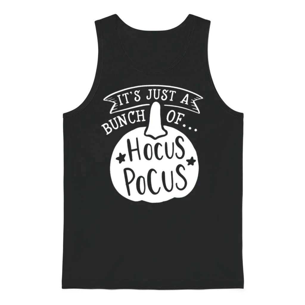 Halloween Pumpkin Funny Saying Unisex Tank Top - Black