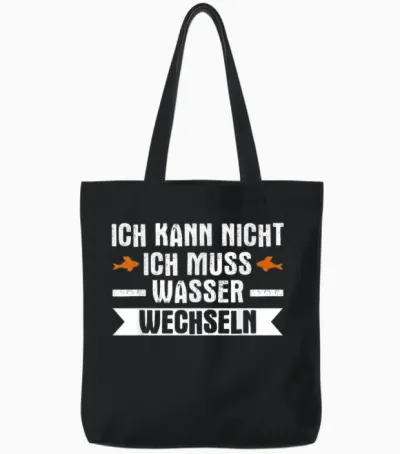 Ich Muss Wasser Wechseln Aquarianer Aquarium Aquascaping Tote Bags - Black