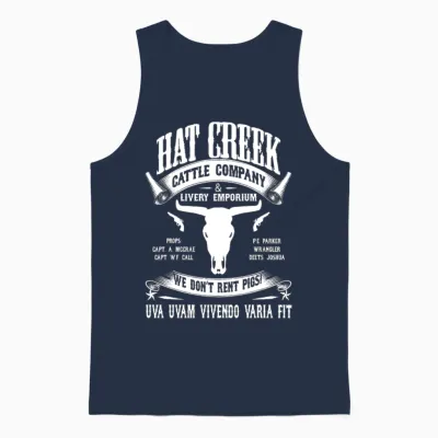 Hat Creek Cattle Company Unisex Tank Top - Navy