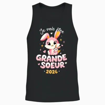 Child Future Big Sister 2026 I Will Be Big Sister 2026 Unisex Tank Top - Black