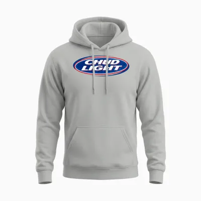 Chud Light Funny Parody Beer Style Humor Design Unisex Hoodie - Ash