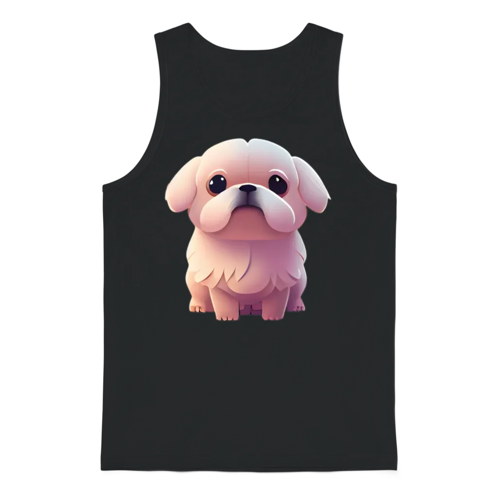 Dog Cute Puppy Dogs โ Lovers Gift Unisex Tank Top - Black